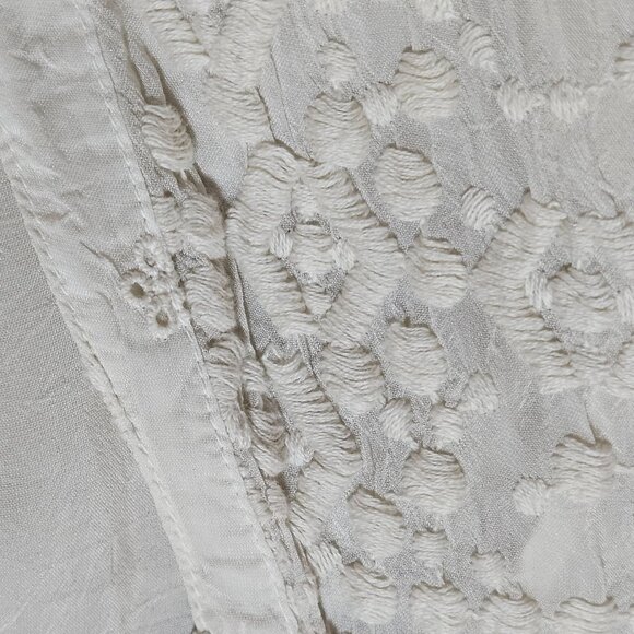 Johnny WAS Ivory Embroidered Lace Kimono With Slip BOHO Beach Wedding Dress - Picture 7 of 16